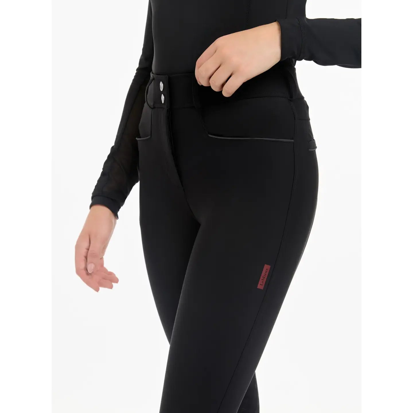 Pantalones LeMieux Isabelle Knee Grip Negro