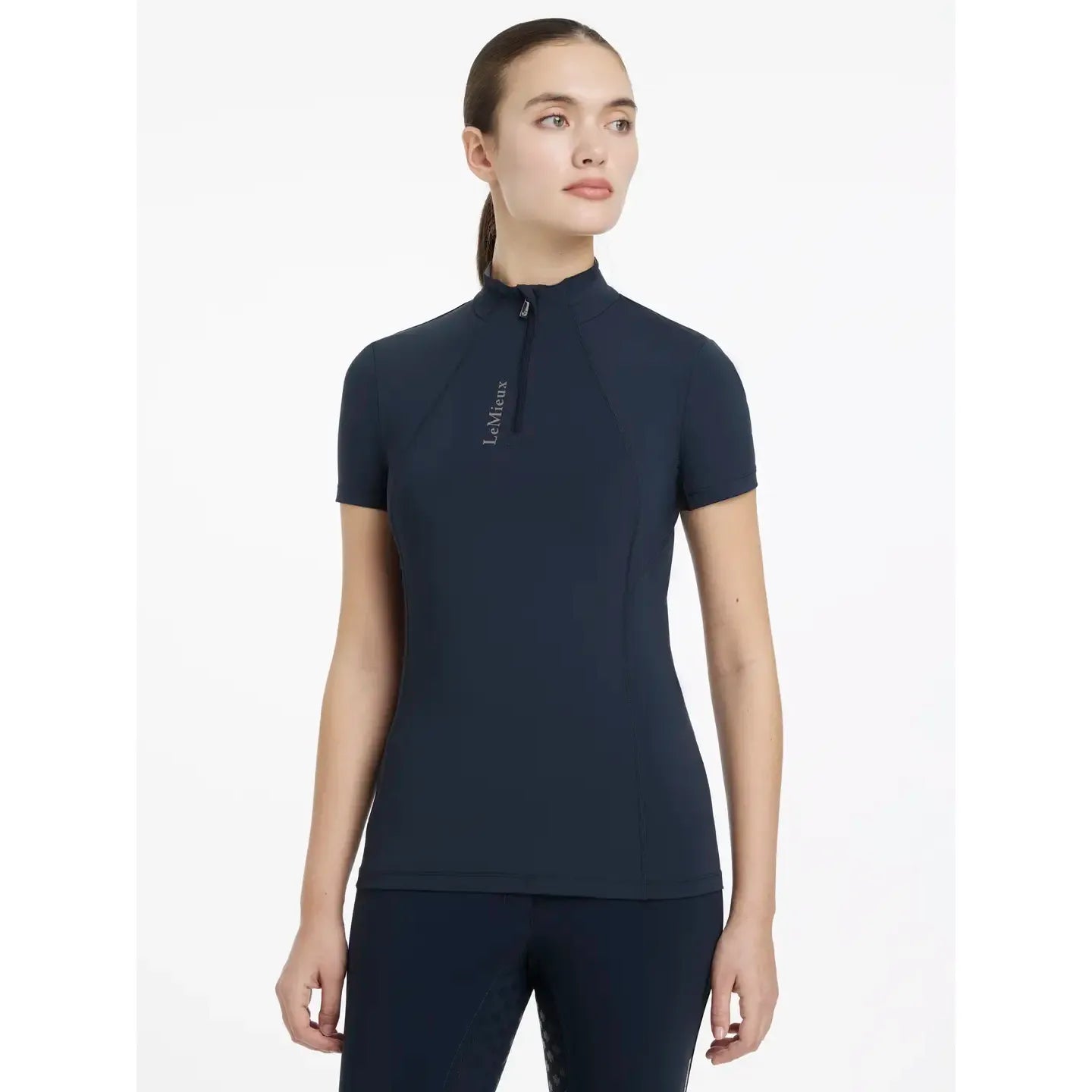 LeMieux Classique Short Sleeve Base Layer Navy