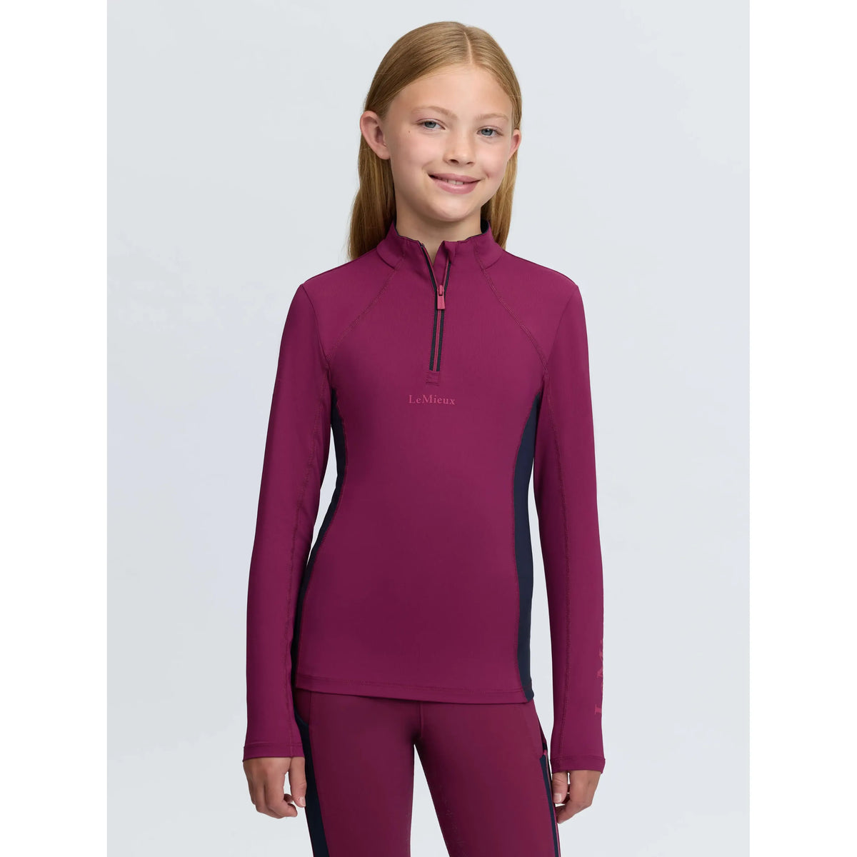 LeMieux Young Rider Classique Base Layer Blackberry