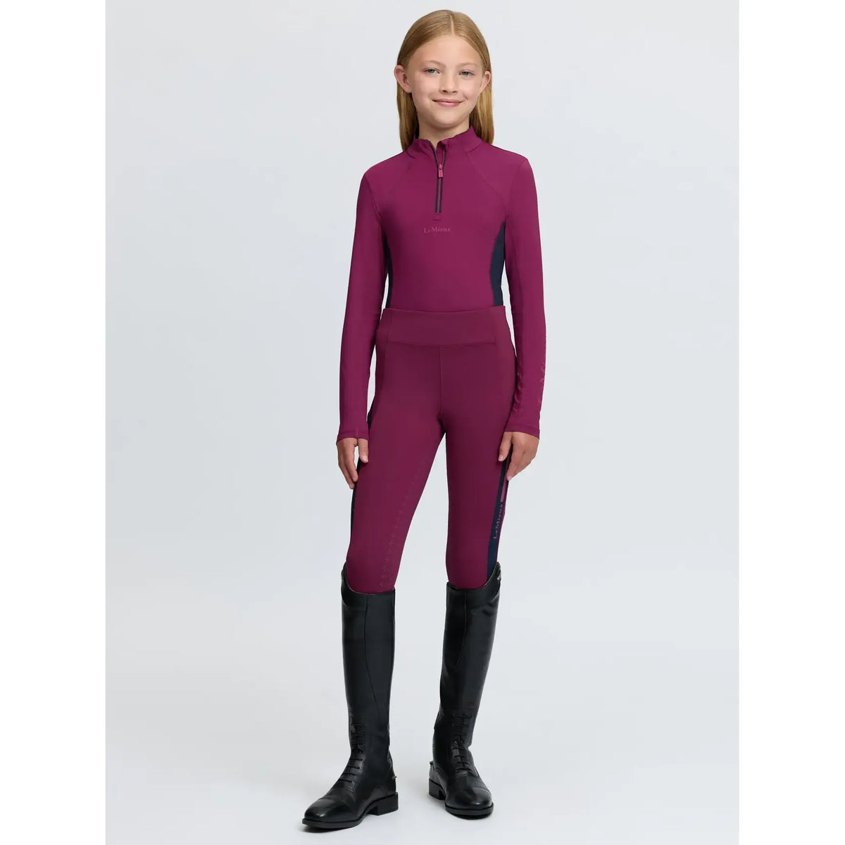 LeMieux Young Rider Classique Base Layer Blackberry
