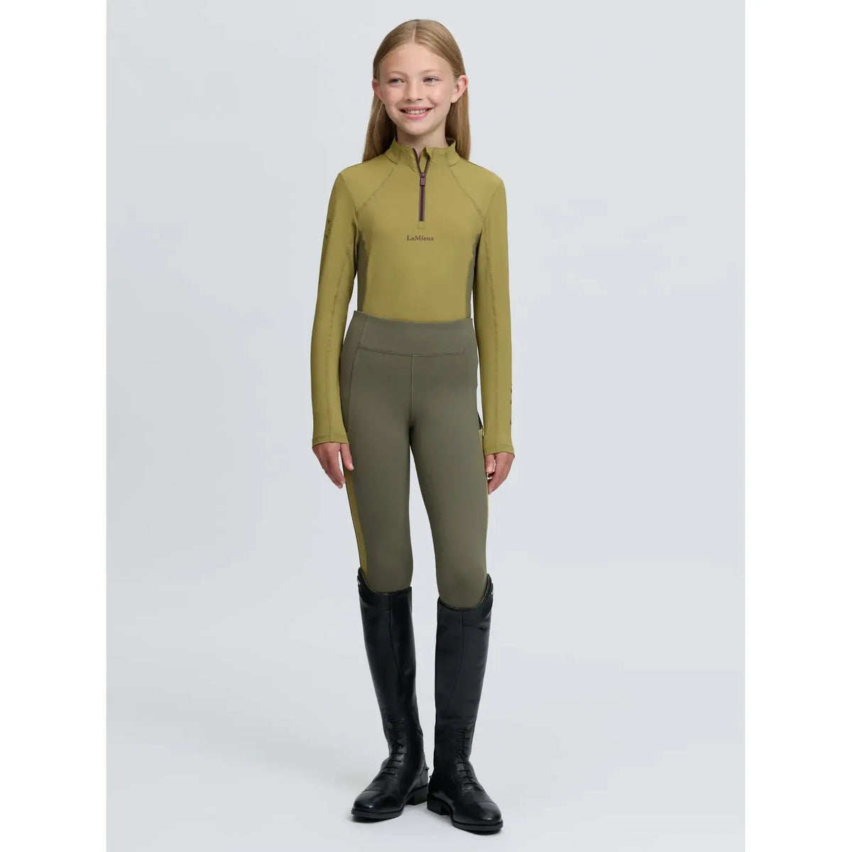 LeMieux Young Rider Classique Base Layer Gooseberry
