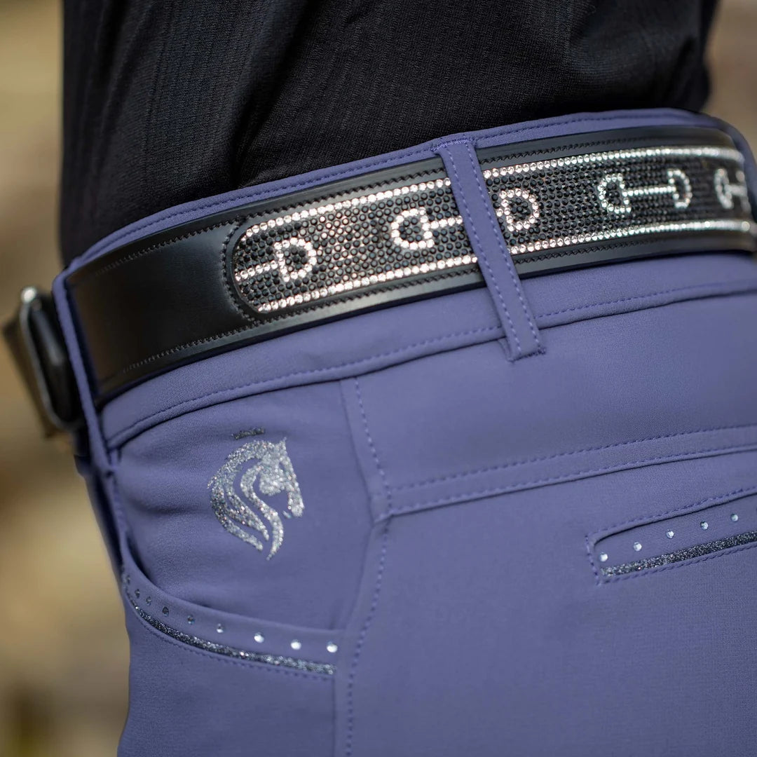 Equinavia Victoria Womens Silicone Full Seat Breeches - Skipper Blue/Winter Sky