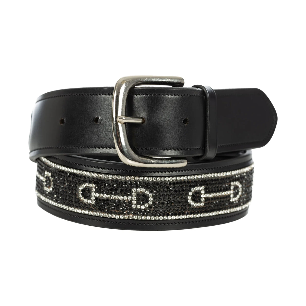Equinavia Erika Crystal Bit Belt - Negro