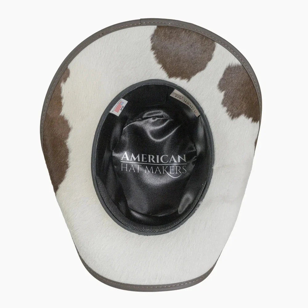 Pinto Leather Cowboy Hat with Calf Accents