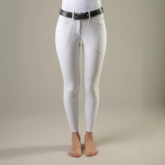 Tredstep Ireland Trace Compression Womens Full Seat Breeches - White