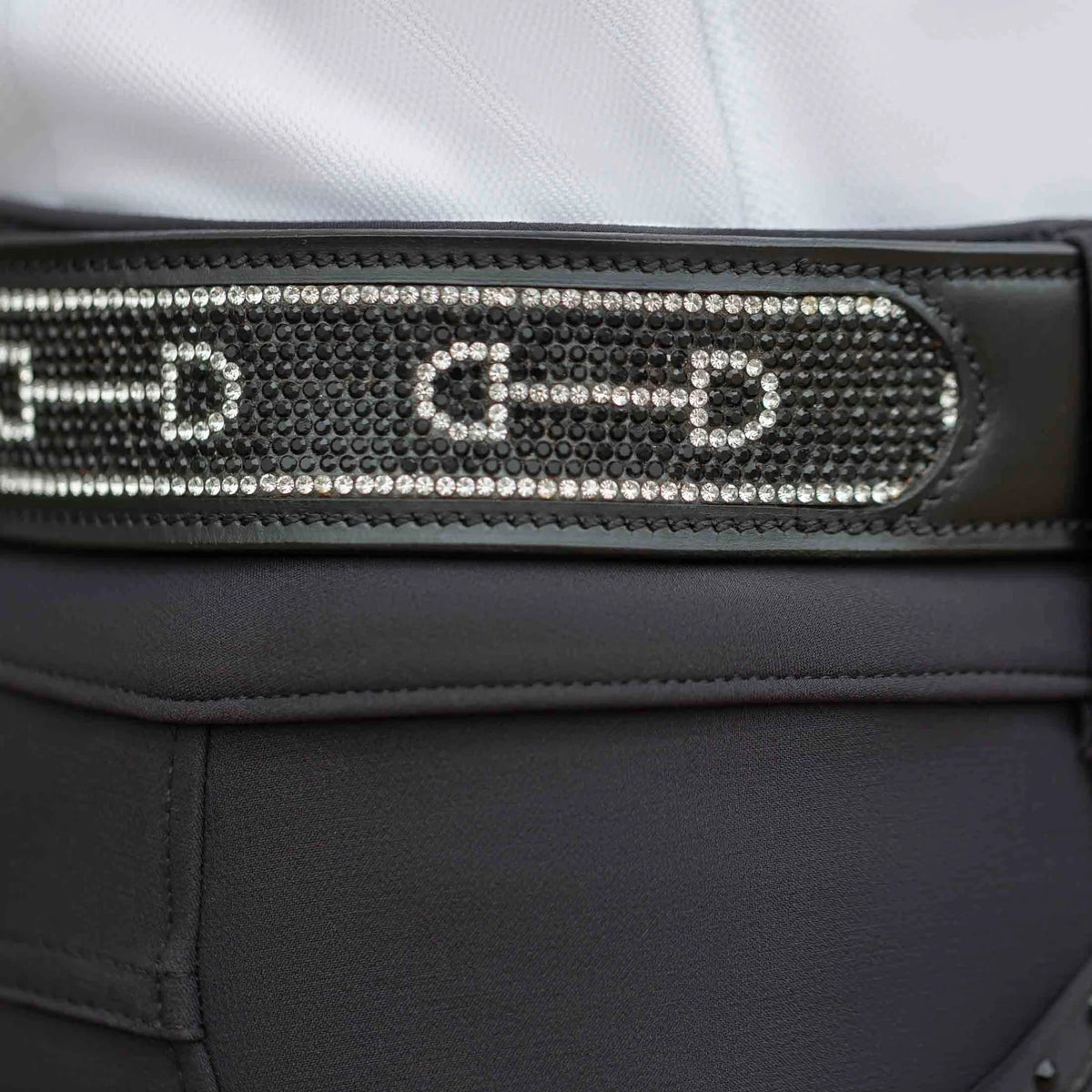 Equinavia Erika Crystal Bit Belt - Negro