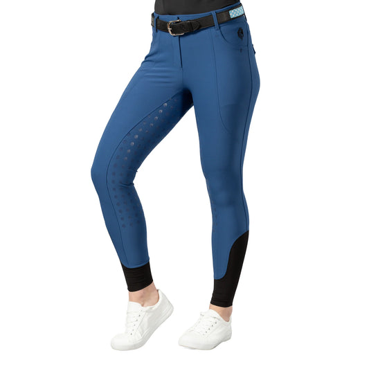 Equinavia Annika Womens Silicone Full Seat Breeches - Galaxy Blue