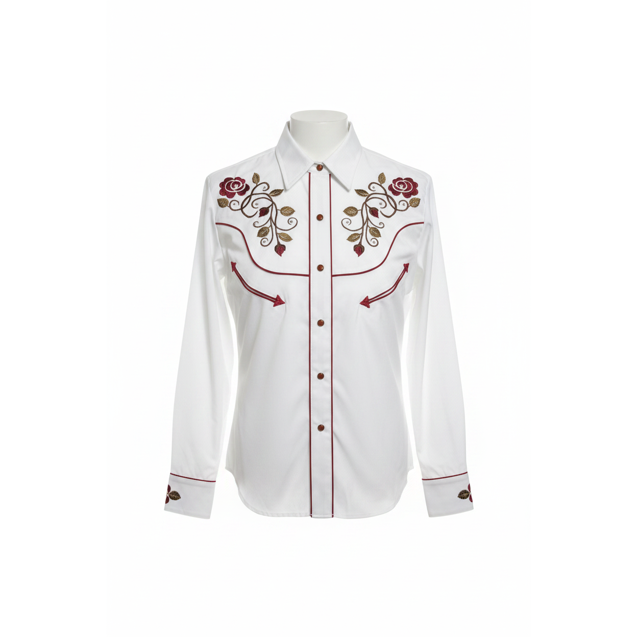 White Rose Western Shirt Professional Shopify